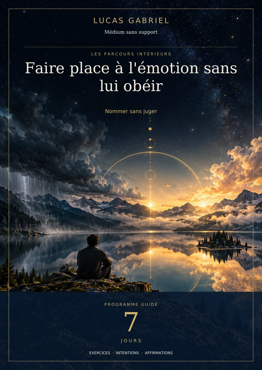 Faire place à l'émotion sans lui obéir — 7 jours — couverture