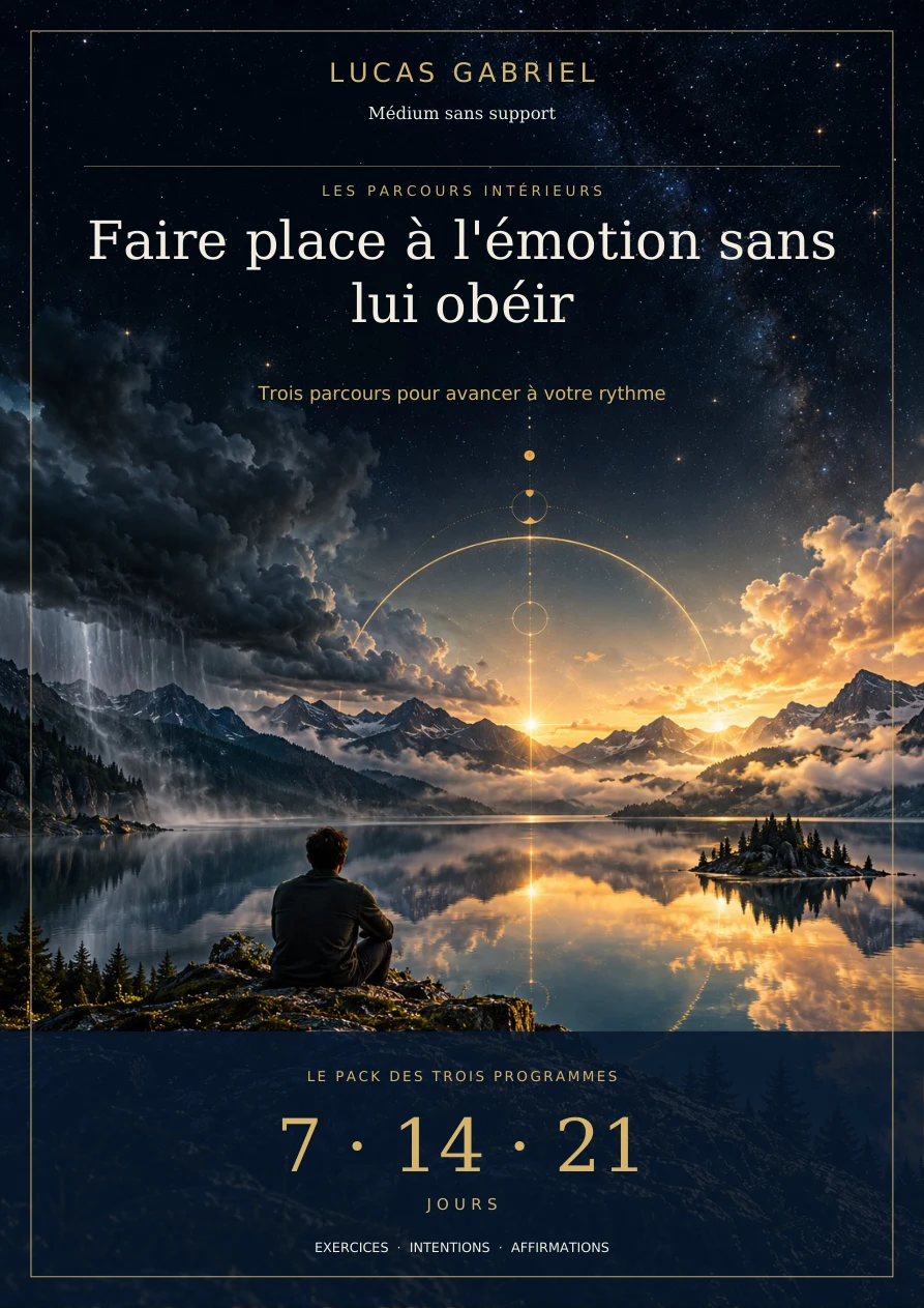 Faire place à l'émotion sans lui obéir — Pack 7, 14 et 21 jours — couverture