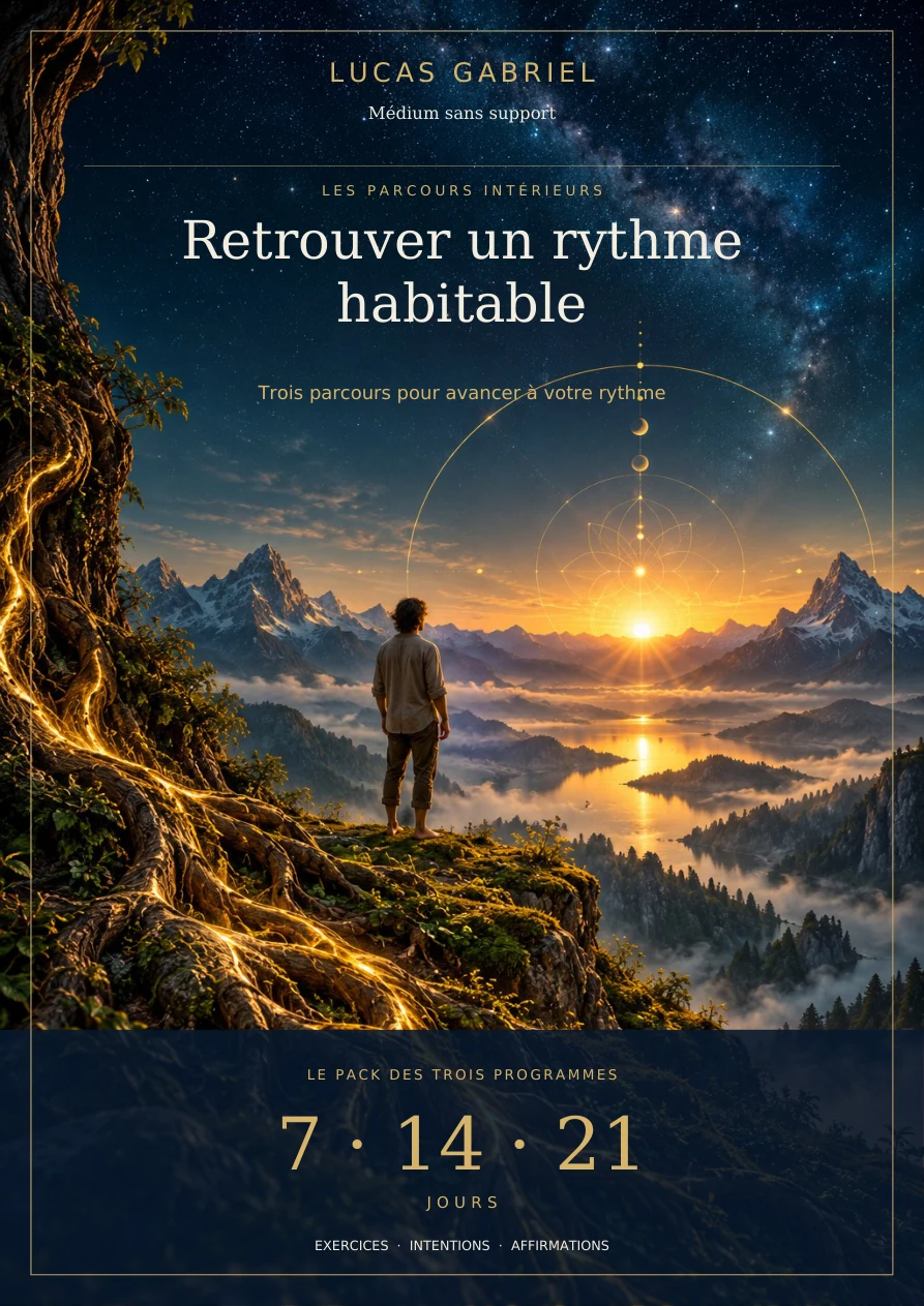 Retrouver un rythme habitable — Pack 7, 14 et 21 jours — couverture