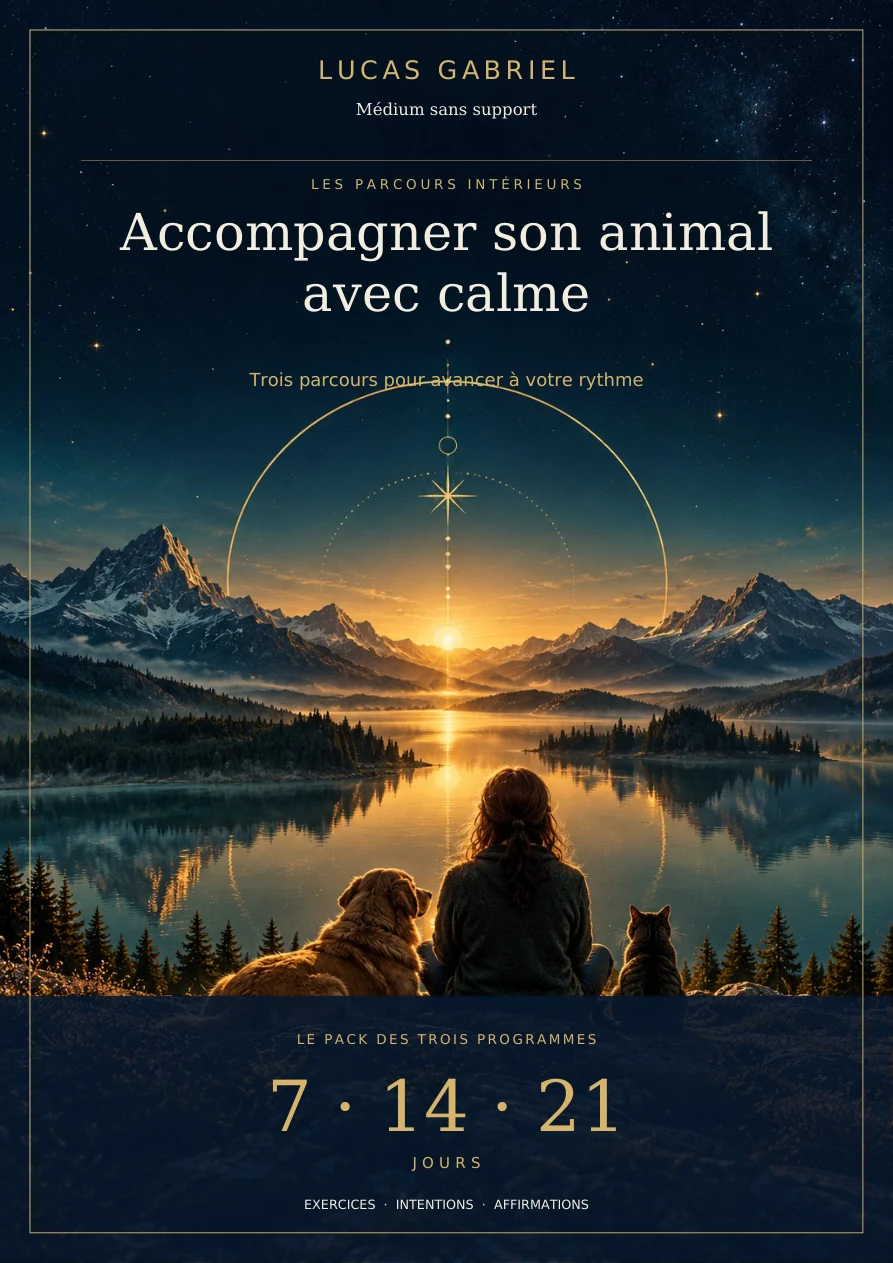 Accompagner son animal avec calme — Pack 7, 14 et 21 jours — couverture