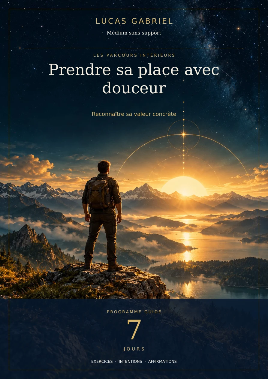 Prendre sa place avec douceur — 7 jours — couverture