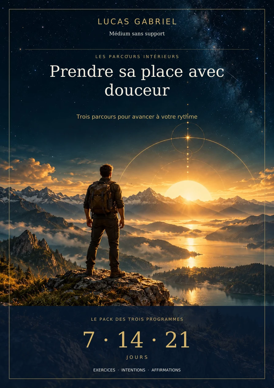 Prendre sa place avec douceur — Pack 7, 14 et 21 jours — couverture