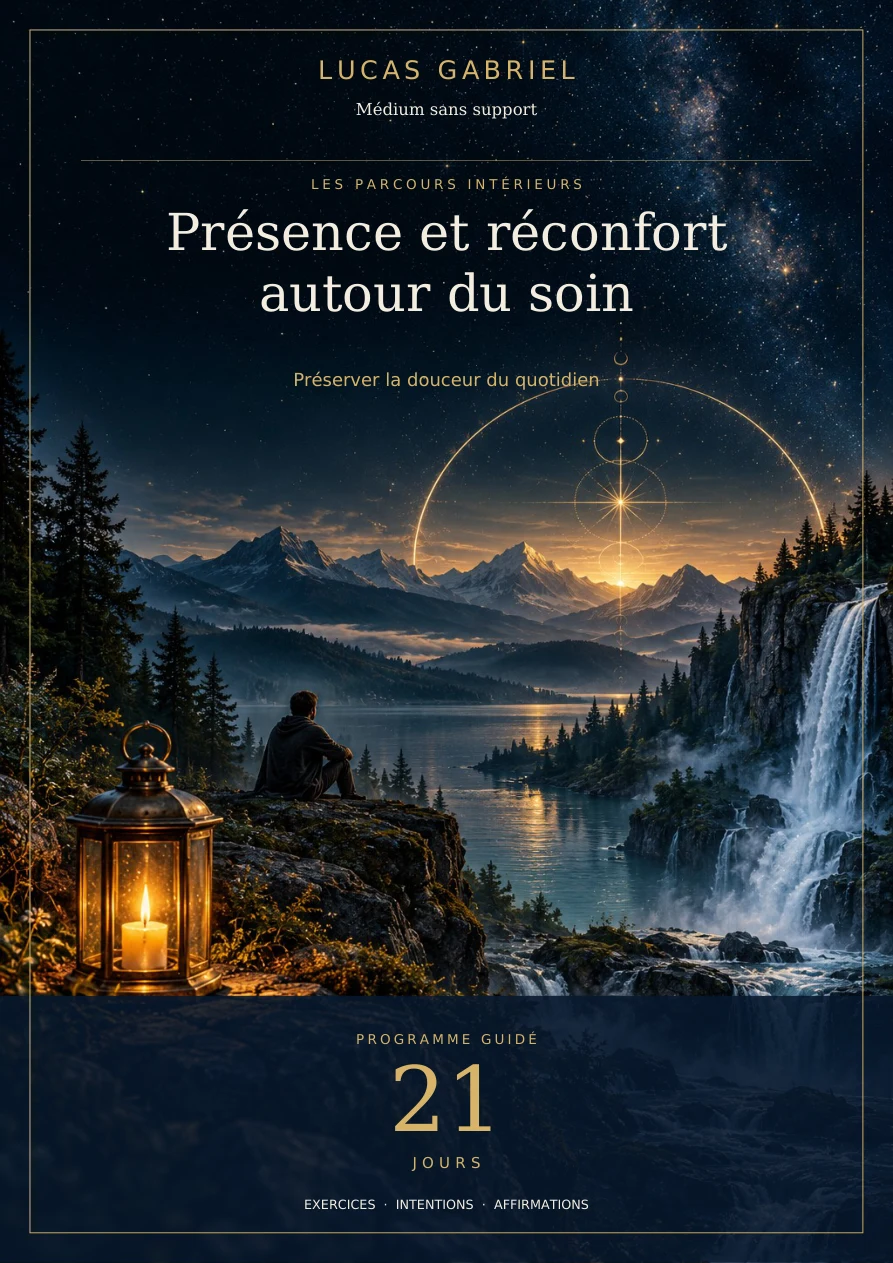 Présence et réconfort autour du soin — 21 jours — couverture