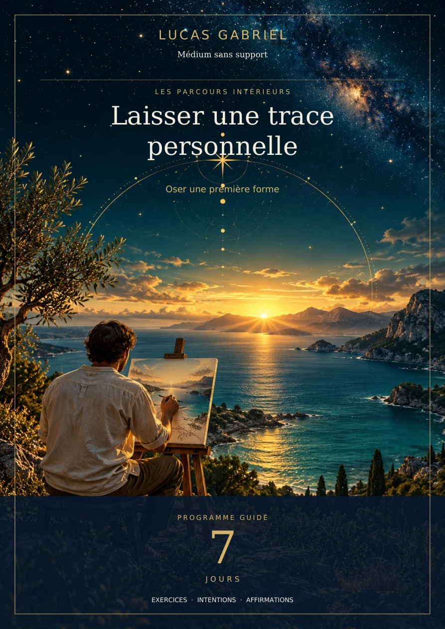 Laisser une trace personnelle — 7 jours — couverture