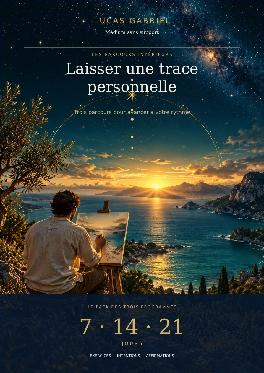 Laisser une trace personnelle — Pack 7, 14 et 21 jours — couverture