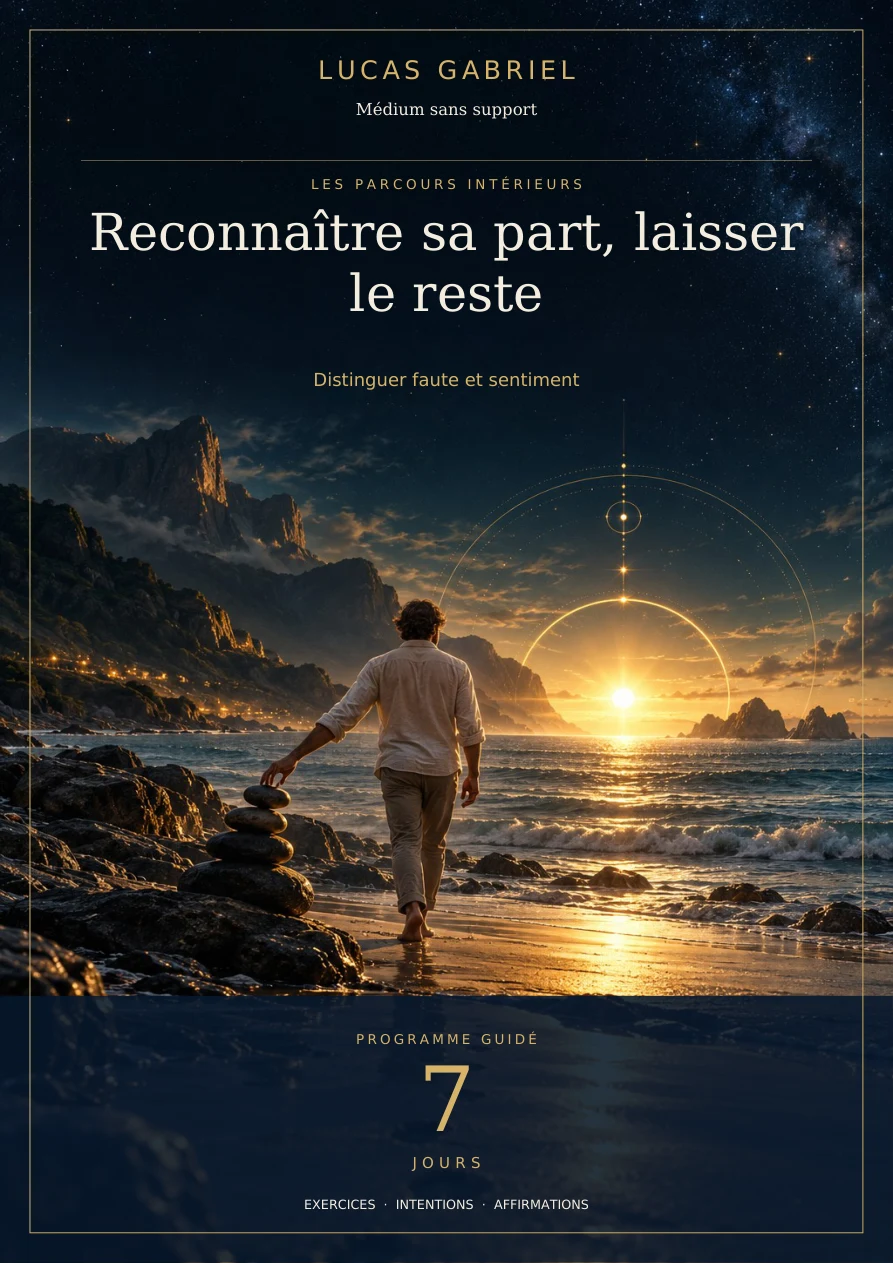 Reconnaître sa part, laisser le reste — 7 jours — couverture