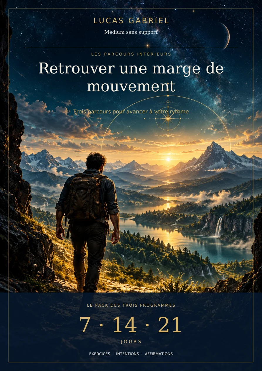 Retrouver une marge de mouvement — Pack 7, 14 et 21 jours — couverture