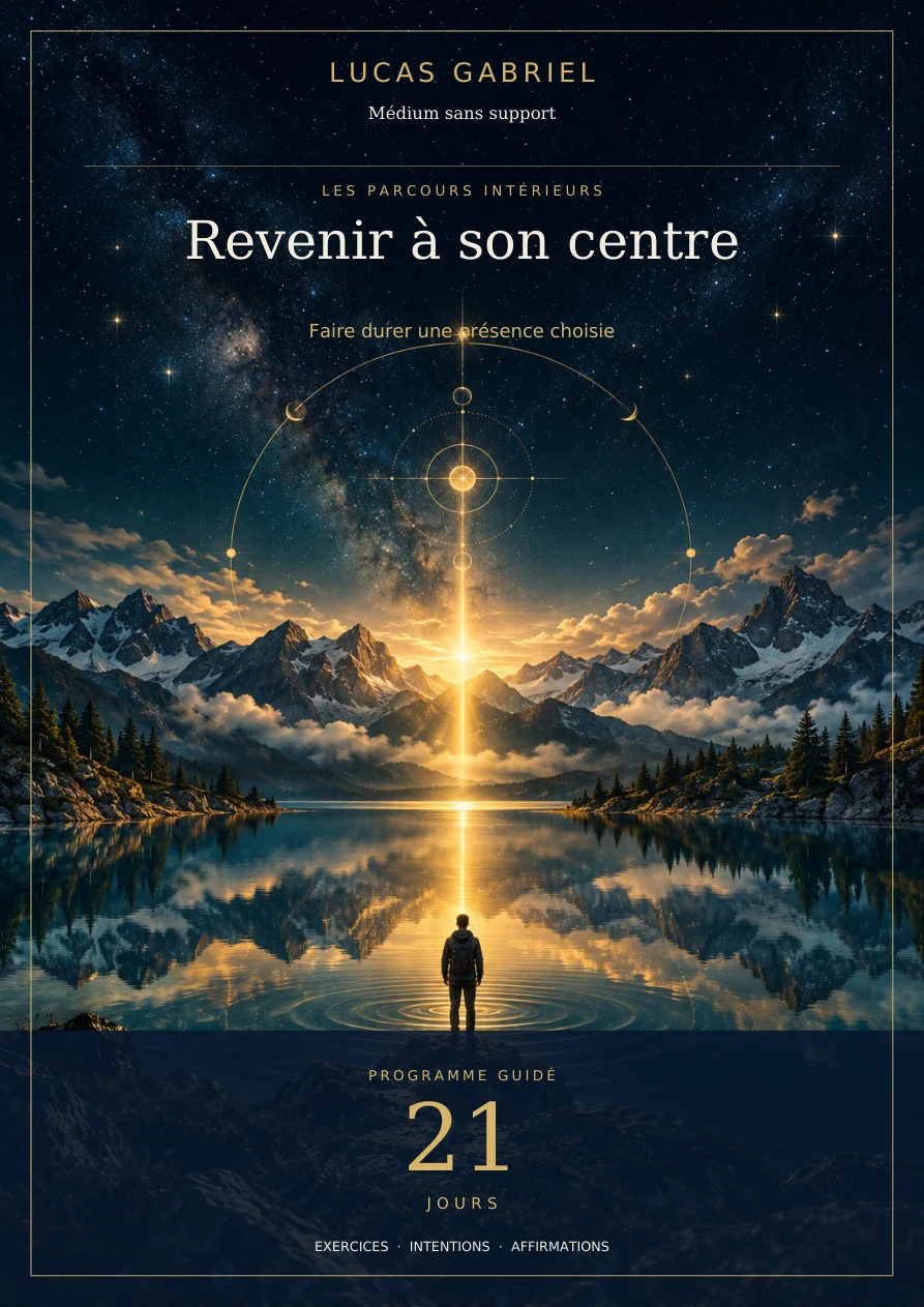 Revenir à son centre — 21 jours — couverture