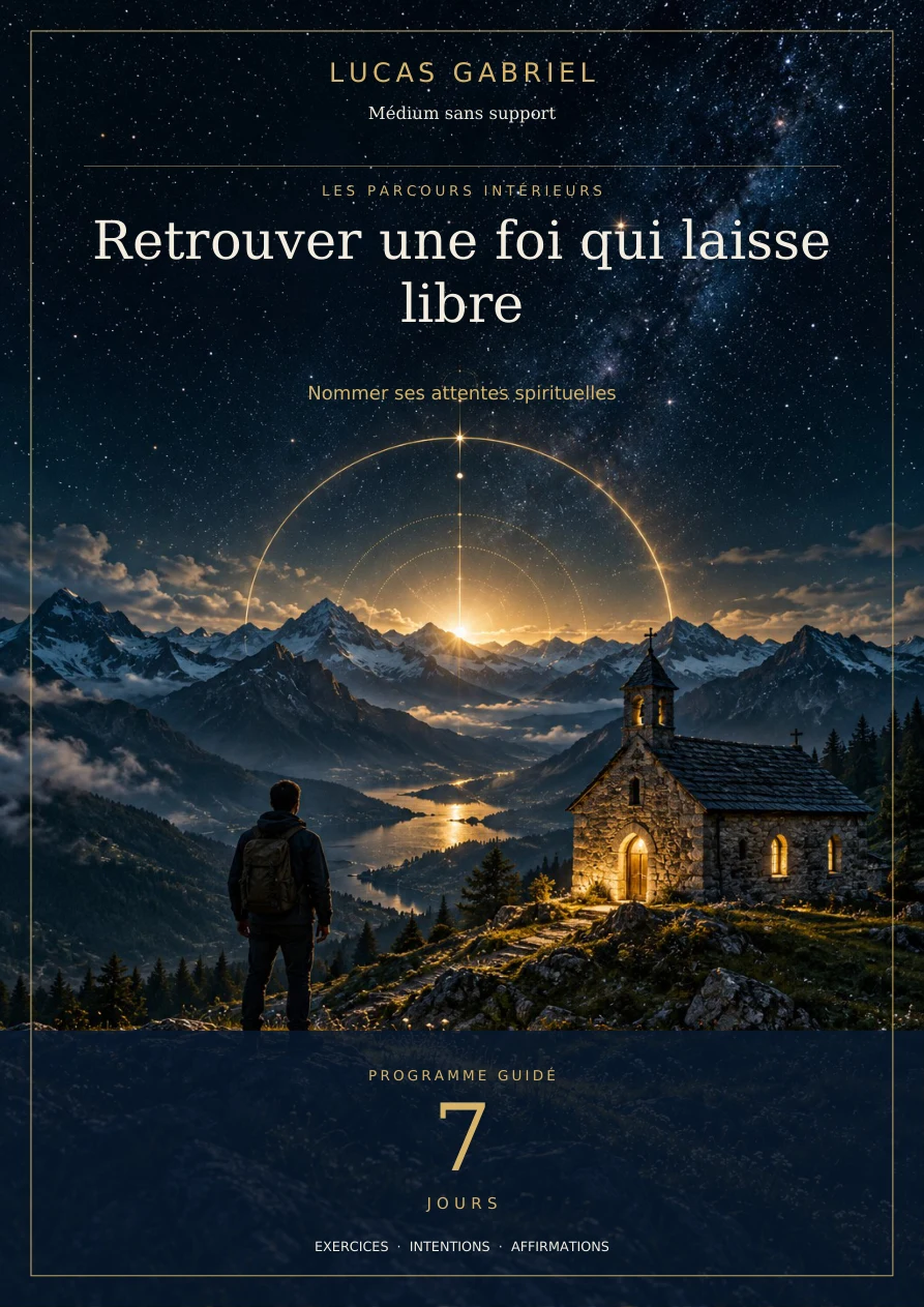 Retrouver une foi qui laisse libre — 7 jours — couverture